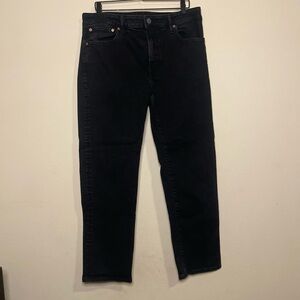 American Eagle Original Straight Airflex 36W x 32L Black Jeans